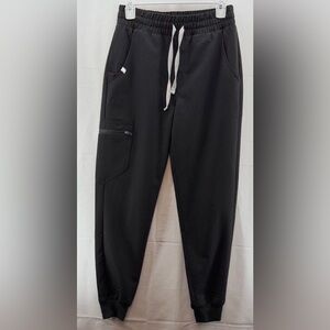Figs Black Zamora High Waist Scrub Jogger Pants Size XSP